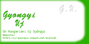 gyongyi uj business card